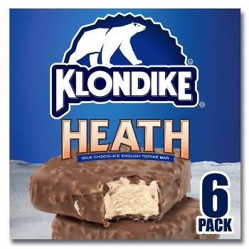 Klondike Heath Vanilla Bars Frozen Dairy Dessert - 6pk