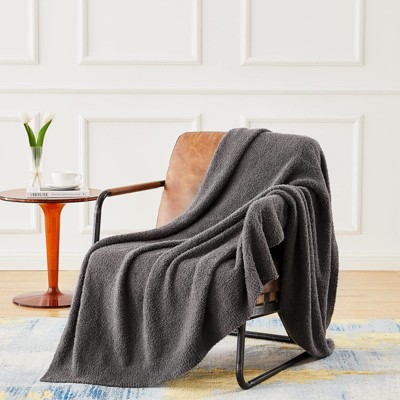Inhand Knit Throw Blanket for Gift - 50" x 60" Super Soft Lightweight Plush Fuzzy Fluffy Warm Cozy Blankets and Throws for Couch Sofa Bed