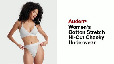 Women s Cotton Stretch Hi cut Cheeky Underwear Auden Target