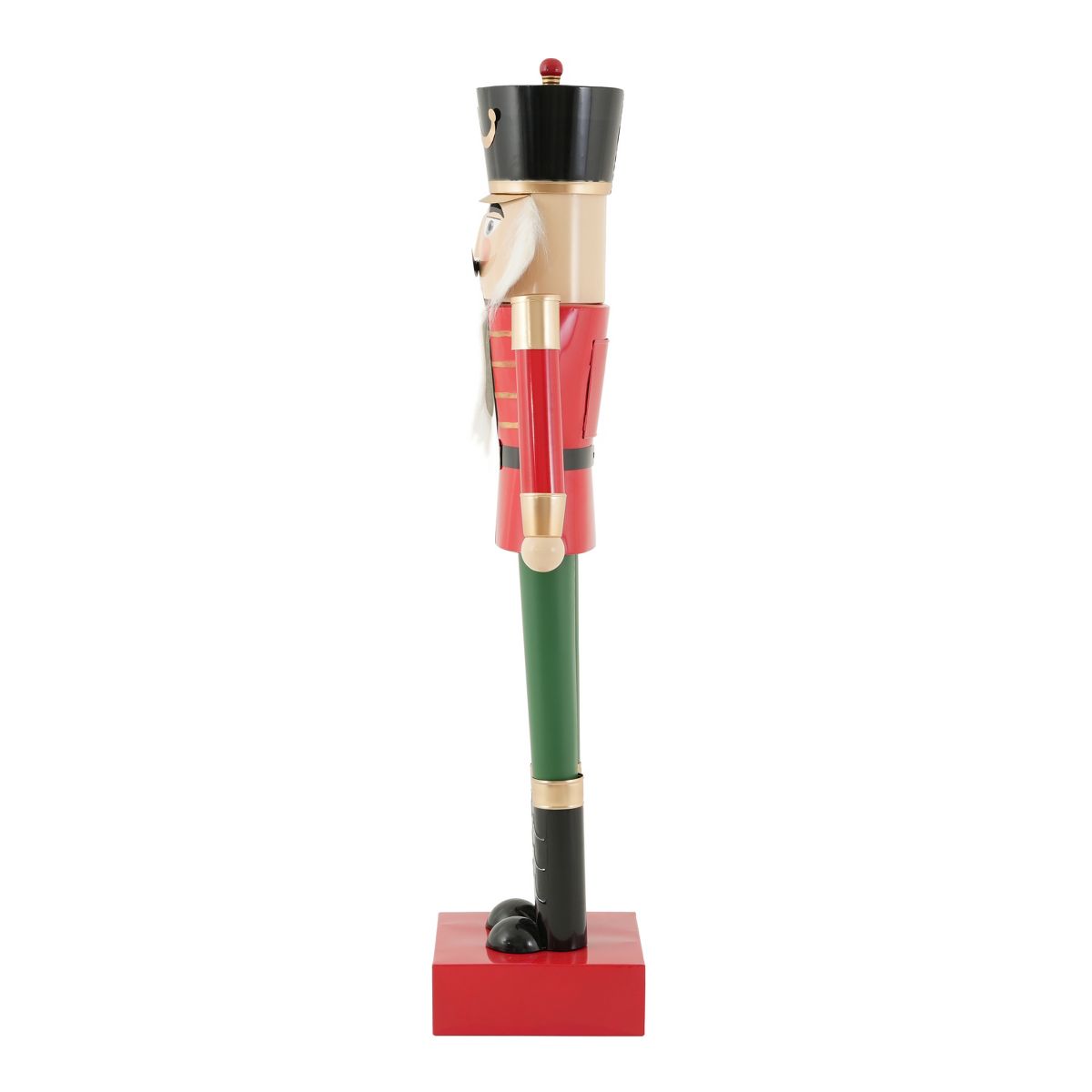 Christopher Knight Home Aimo Modern 63"H Oversized Patio Iron Nutcracker Soldier Statue - thumbnail 5
