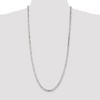 Black Bow Jewelry 4.5mm Sterling Silver, Solid Figaro Chain Necklace - 2 of 4