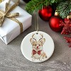 Lomsoe Dogs Ornament Dogs Lovers Christmas Xmas Ornaments Decor Funny Christmas Hanging Ceramic Ornament - 4 of 4
