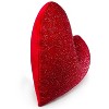 14" Luminous Heart Throw Pillow - Sparkles Home: Velvet Fabric, Rhinestone Adorned, Novelty Shape - 3 of 4