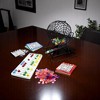 Slickblue Jumbo Bingo Set, 100 Cards & 500 Chips, Game Kit, Colorful Balls, 9" Cage with Calling Board - 2 of 3