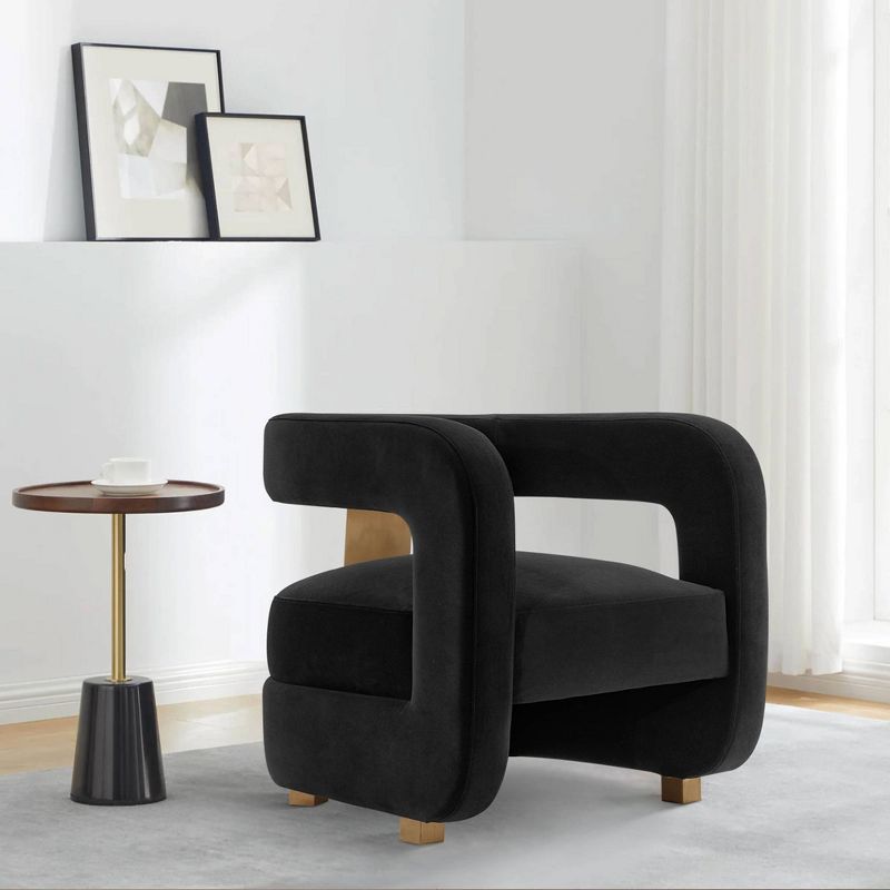 Amirah Modern Velvet Upholstered Accent Chair - Manhattan Comfort, 2 of 11