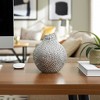 Ceramic Glam Vase - Textured Decorative Flower Vase for Home, Office, Bedroom & Living Room Decor - Modern Elegant Centerpiece Accent - 3 of 4