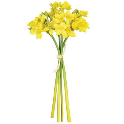 Sullivans Artificial Daffodil Bouquet 14"H Green