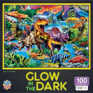 MasterPieces Glow in the Dark - King of the Dinos 100 Piece Jigsaw Puzzle - 1 of 4