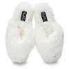 Memoi Women's Fuzzy Plush Thong Slippers - 2 of 3