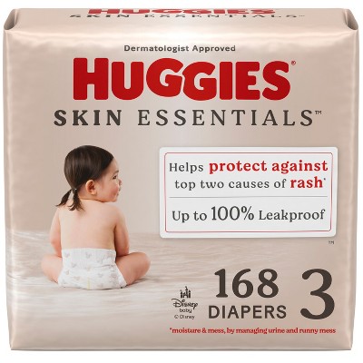 Huggies Skin Essentials Disposable Diapers - Econ+ Pack - Size 3 - 168ct