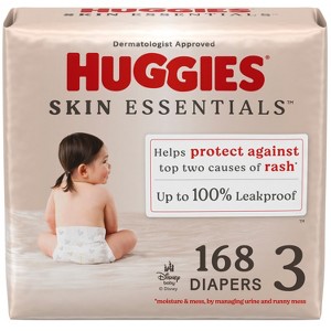 Huggies Skin Essentials Disposable Diapers - Econ+ Pack - Size 3 - 168ct - 1 of 4