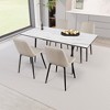 5-Piece Expandable Dining Set with Rectangle Kitchen Table and 4 Armless Chairs - 4 of 4