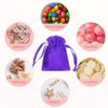 Unique Bargains Satin Drawstring Party Favor Bags Gift Bags for Birthday Candy - 4 of 4