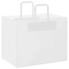vidaXL Paper Bags 250 pcs with Handles White 12.6x8.7x9.4" - 3 of 4