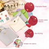 Unique Bargains Soft Snap Button Mini Gift Storage Travel Jewelry Bags Pink 6 Pcs - 3 of 4