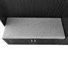 NicBex Coat and Shoe Rack Entryway Hall Tree with Bench with 3 Hooks, 3 Shoe Cubbies, and 3 Shelves, Black - 4 of 4