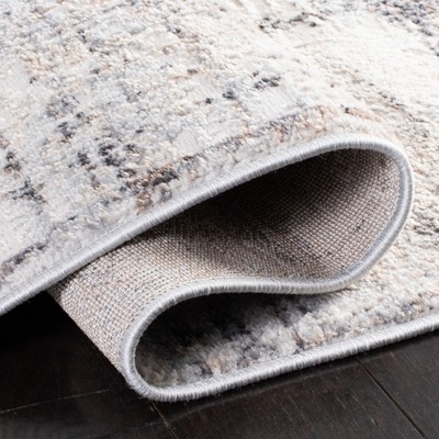 Amelia Grey and Gold Synthetic Flat Woven Area Rug