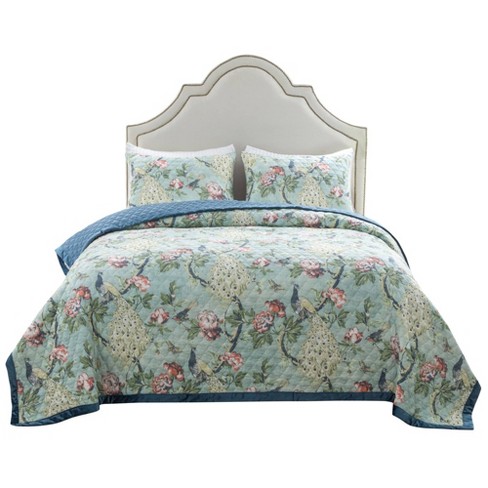 Mary Jane's Home 3pc Full/queen Provencal Rose Quilt Bedding Set Pink :  Target