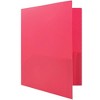 JAM 6pk POP 2 Pocket School Presentation Plastic Folders Pink: Stationery Supplies, 100 Sheet Capacity, Non-Pronged - image 4 of 4