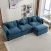 NicBex Modern 112.2" Chenille Sectional Sofa Modular L Shape Sofa Couch with Ottoman for Living Room Apartment - 3 of 4