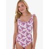 RuffleButts Women's UPF50+ Ruffle One Piece - 3 of 4