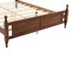 PAGED Queen Size Bed Frame Wooden Bed with Upholstered Headboard and Panel Footboard, Easy Assembly, Noise Free - 4 of 4