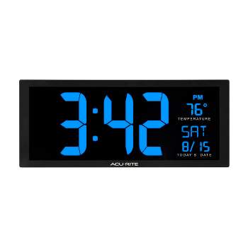 AcuRite 9-in. Indoor/Outdoor Double-Sided Hanging Clock with 360