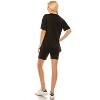 Haute Edition Lightweight Matching Biker Short and T-Shirt Set with Plus - 3 of 4