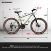 RISOKEYS Mountain Bike,27.5 Inch Adults Bike Dual Full Suspension,Durable High Carbon Steel Frame,21-Speed Gear System for Commuting,Outdoor - 3 of 4