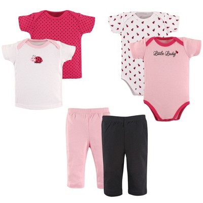 Hudson Baby Infant Girl Layette Boxed Giftset, Ladybug, 0-3 Months