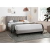 Queen Size Platform Bed with Upholstered Headboard for Bedroom - 2 of 4