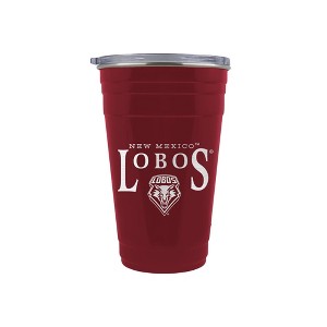 NCAA New Mexico Lobos Tailgater Tumbler - 22oz: Stainless Steel, Acrylic Lid - 1 of 2