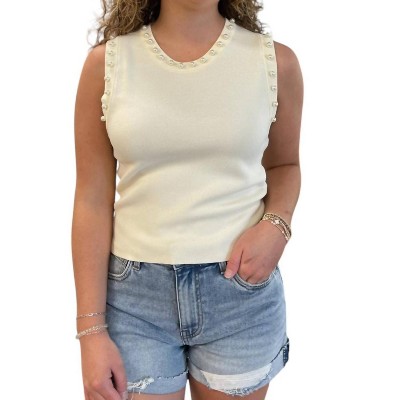 Women's Pearl Lined Tank Top - entro