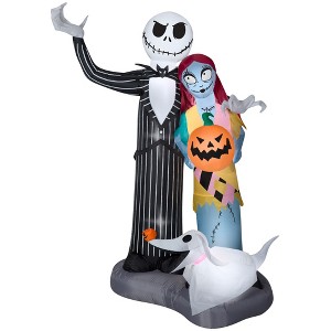 Gemmy Airblown Inflatable Nightmare Before Christmas Scene Disney , 6 ft Tall, Multi - 1 of 4
