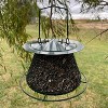 Backyard Essentials Collapsible Metal Mesh Bird Feeder with Tray - Green (8.5") - 2 of 3