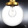 Urban Ambiance Luxury Vintage Pendant,  9-1/2"H x 6-7/8"W,  Native Brass Finish, UHP2641 - 4 of 4