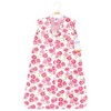 Hudson Baby Girls Plush Faux Fur Sleeping Bag, Wearable Blanket, Pink Roses - 2 of 2
