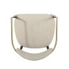Barstools Set of 2, Counter Height Upholstered Bar Stools with Backs and Iron Legs - 4 of 4