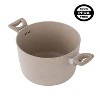 Lorren Home Trends Granite-Style Cooking Pot with Glass Lid, Beige Speckled, 5 Quart, Non-Stick Stock Pot for Kitchen, Stovetop - 3 of 4