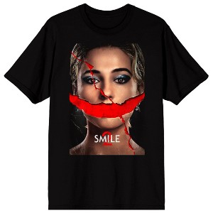 Smile Movie Poster Graphic Adult Black Short Sleeve Tee - 1 of 3