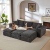 108'' Chenille Cloud Modular Sectional Sofas with High-Density Sponge Seat and Freely Combinable Design - 2 of 4