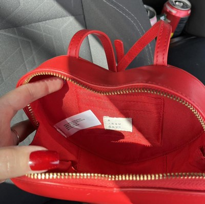 Puff Heart Crossbody Bag - A New Day™ Red : Target