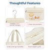 Generic Travel Toiletry Bag Hanging Travel Bag Puffy Makeup Cosmetic Bag Organizer, Carry-on Travel Accessories Essentials, Beige-M - 3 of 4