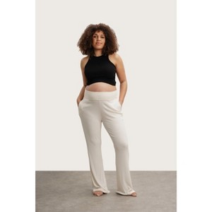 NOM Maternity Super Soft Rib Pant - 1 of 4