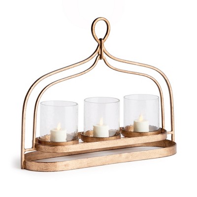 Plum & Post Amara 3-Candle Hurricane