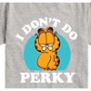 Boys' - Garfield - I Don't Do Perky Short Sleeve Graphic T-Shirt - 2 of 4