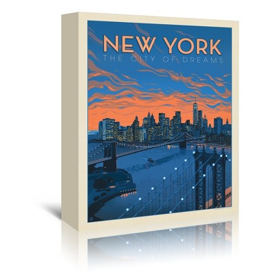 New York City Of Dreams by Anderson Design Group Wrapped Canvas - Americanflat - 5" x 7"