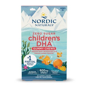 Nordic Naturals Children's DHA Gummies Dietary Supplement - 30ct - 1 of 4