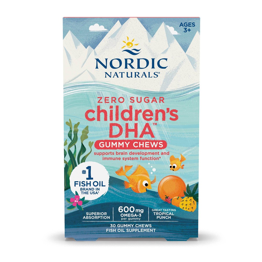 Photos - Vitamins & Minerals Nordic Naturals Children's DHA Gummies Dietary Supplement - 30ct 