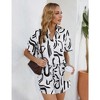 WhizMax Two Piece Set for Women Short Sleeve Sets 2 Piece Tracksuit Casual Loose Fit Outfits with Pockets - 4 of 4